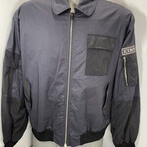 Iceberg Navy Black Bomber Jacket